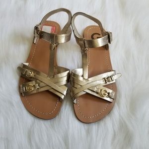 G by Guess  gold sandals